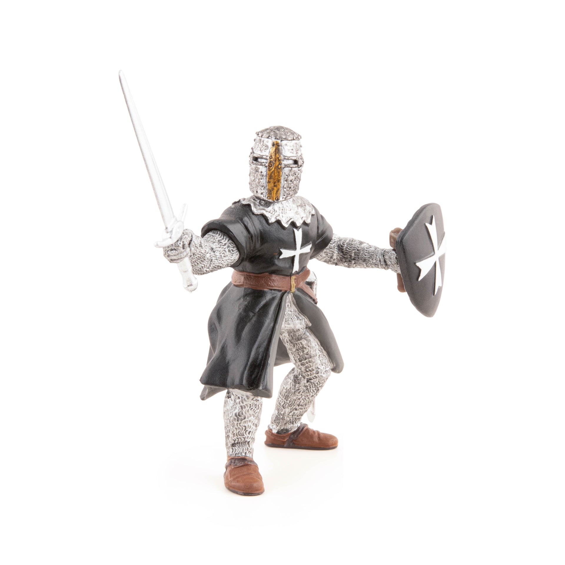 Figurine Chevalier hospitalier à l'épée Papo - personnage médiéval