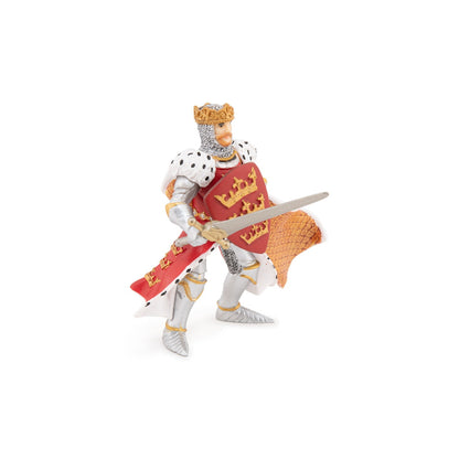Figurine Roi Arthur rouge