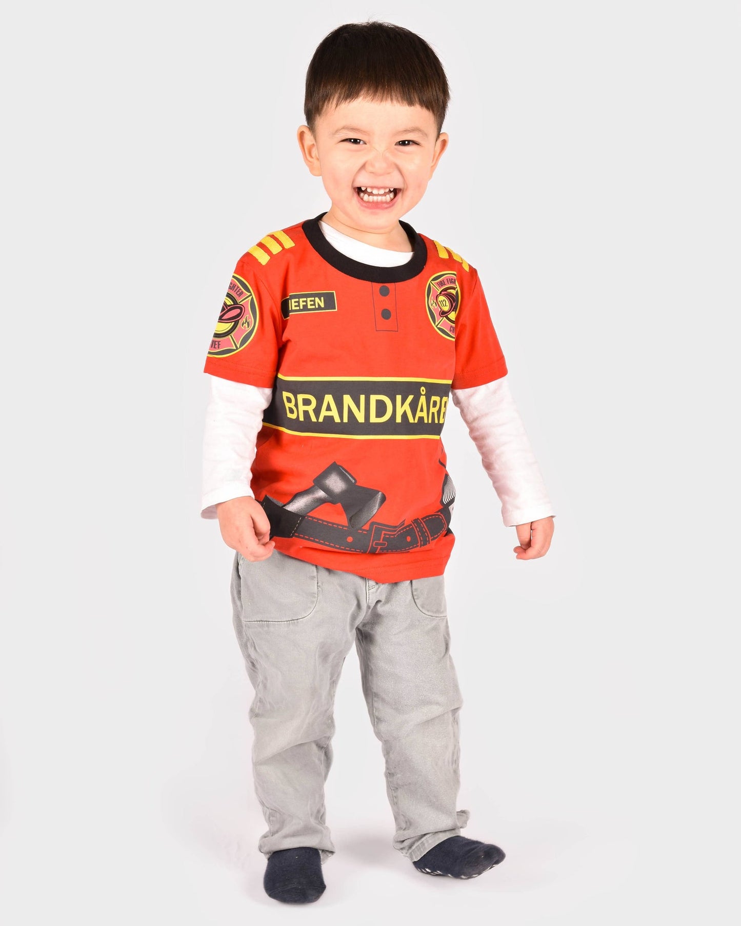 T-Shirt Fire-Fighter aus Bio-Baumwolle 98-104 cm