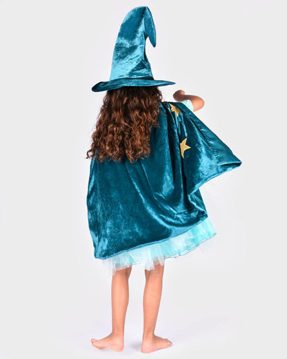Deluxe Velvet Wizard Set, Size 98-128 cm, 3-8 years, 3 pieces