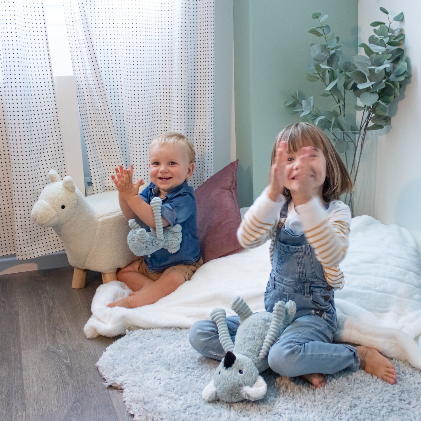Peluche Trankilou le koala maman et son bébé menthe – Les Ptipotos – vue 5