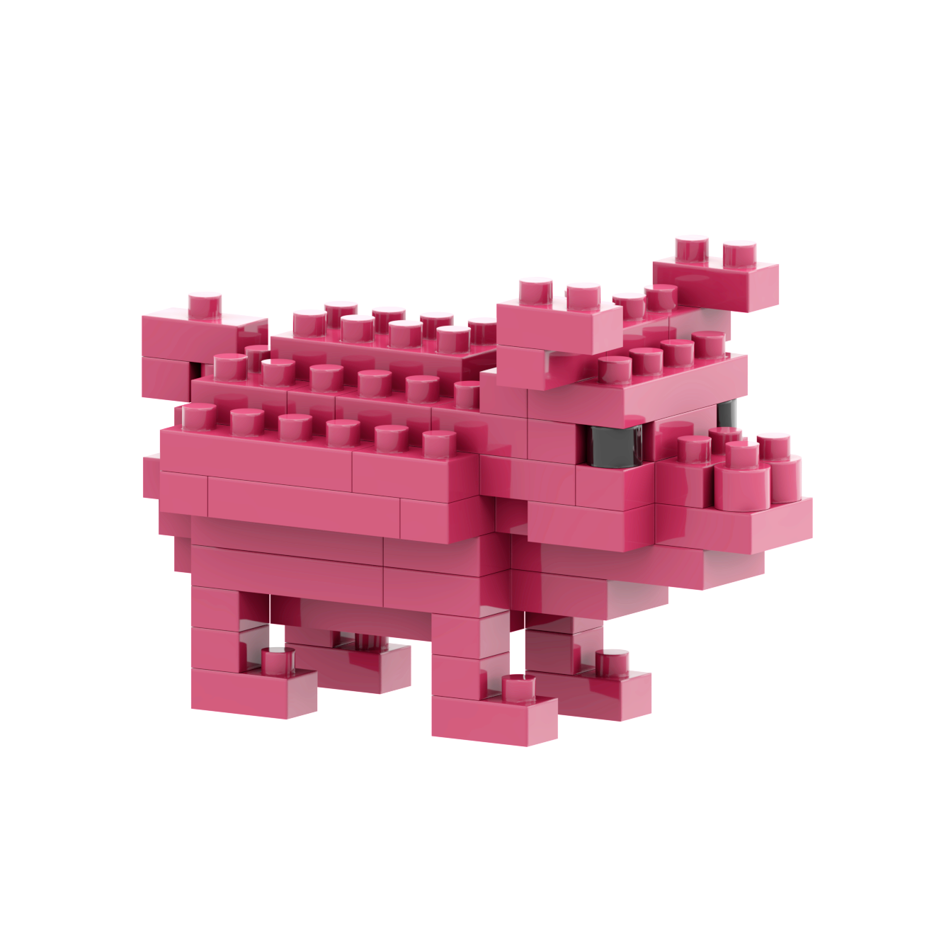 BRIXIES lucky pig postcard