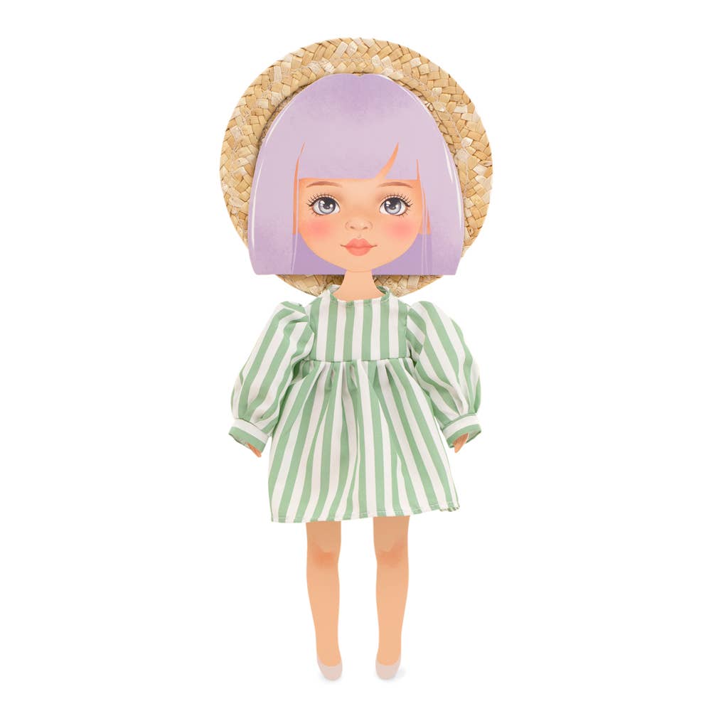 Ensemble de vêtements : robe rayée de 28 cm