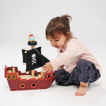 Bateau Pirate en bois "Fishbones"