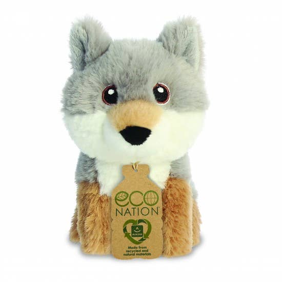 Mini-Plüschtier Eco Nation Wolf