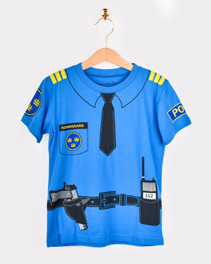 T-shirt Police en coton biologique 110-116 cl 4-6 ans