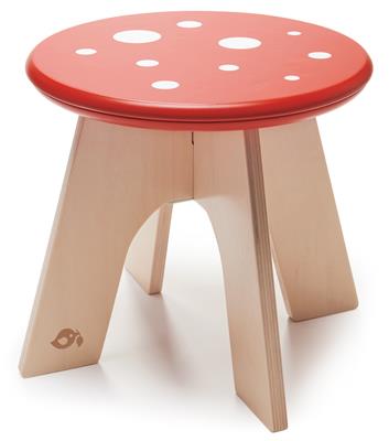 Tender Leaf Meubles: TABOURET CHAMPIGNON 34,5x34,5x28cm, en bois, 3+