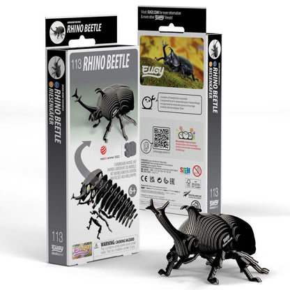 eugy 3d scarabee rhinoceros