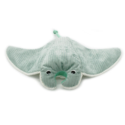 Peluche raie manta Mantalou maman et son bébé menthe – Les Ptipotos – vue 3