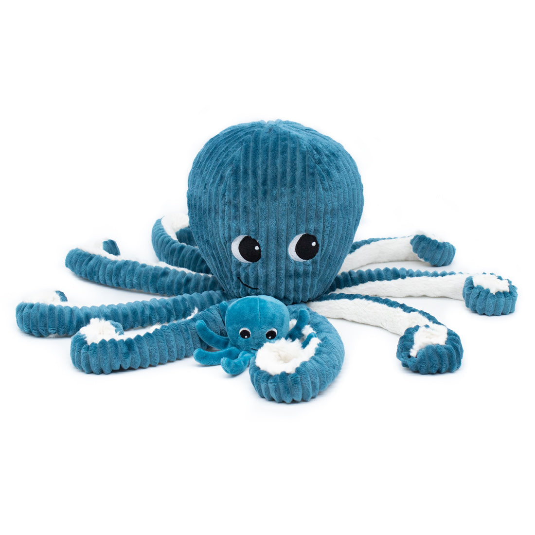 Peluche pieuvre Filou maman et son bébé bleu – Les Ptipotos – vue 6