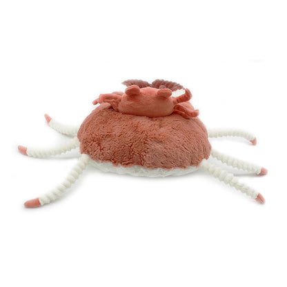 Peluche crabe Cassecou maman et son bébé terracotta – Les Ptipotos – vue 6