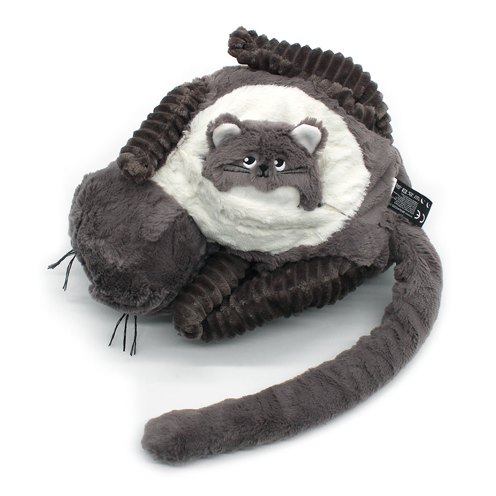 Peluche chat Miaou maman et son bébé gris – Les Ptipotos – vue 6
