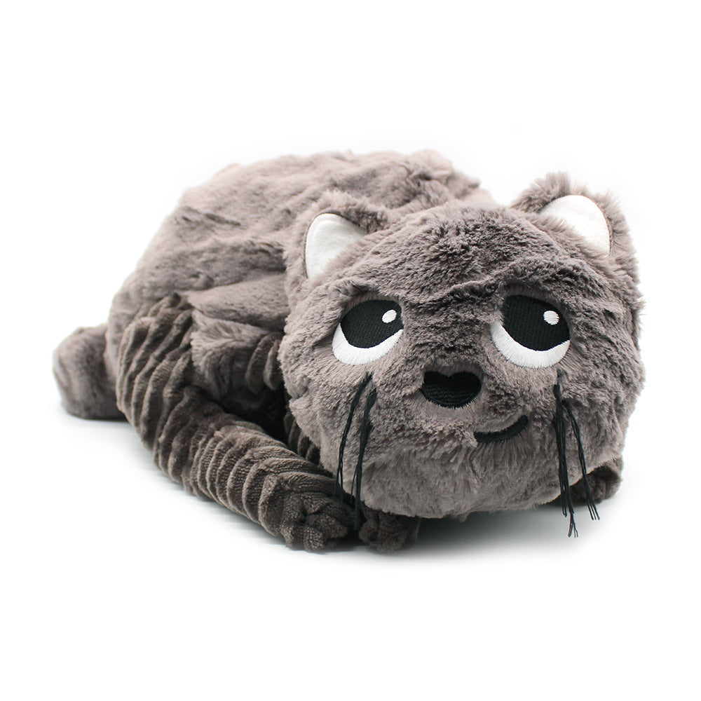 Peluche chat Miaou maman et son bébé gris – Les Ptipotos – vue 3