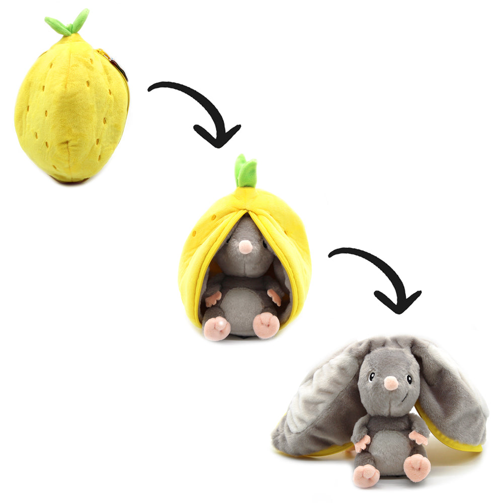 Peluche réversible Rocket la souris/citron – Flipetz