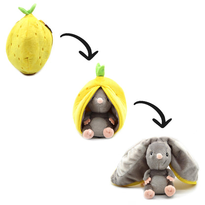 Peluche réversible Rocket la souris/citron – Flipetz