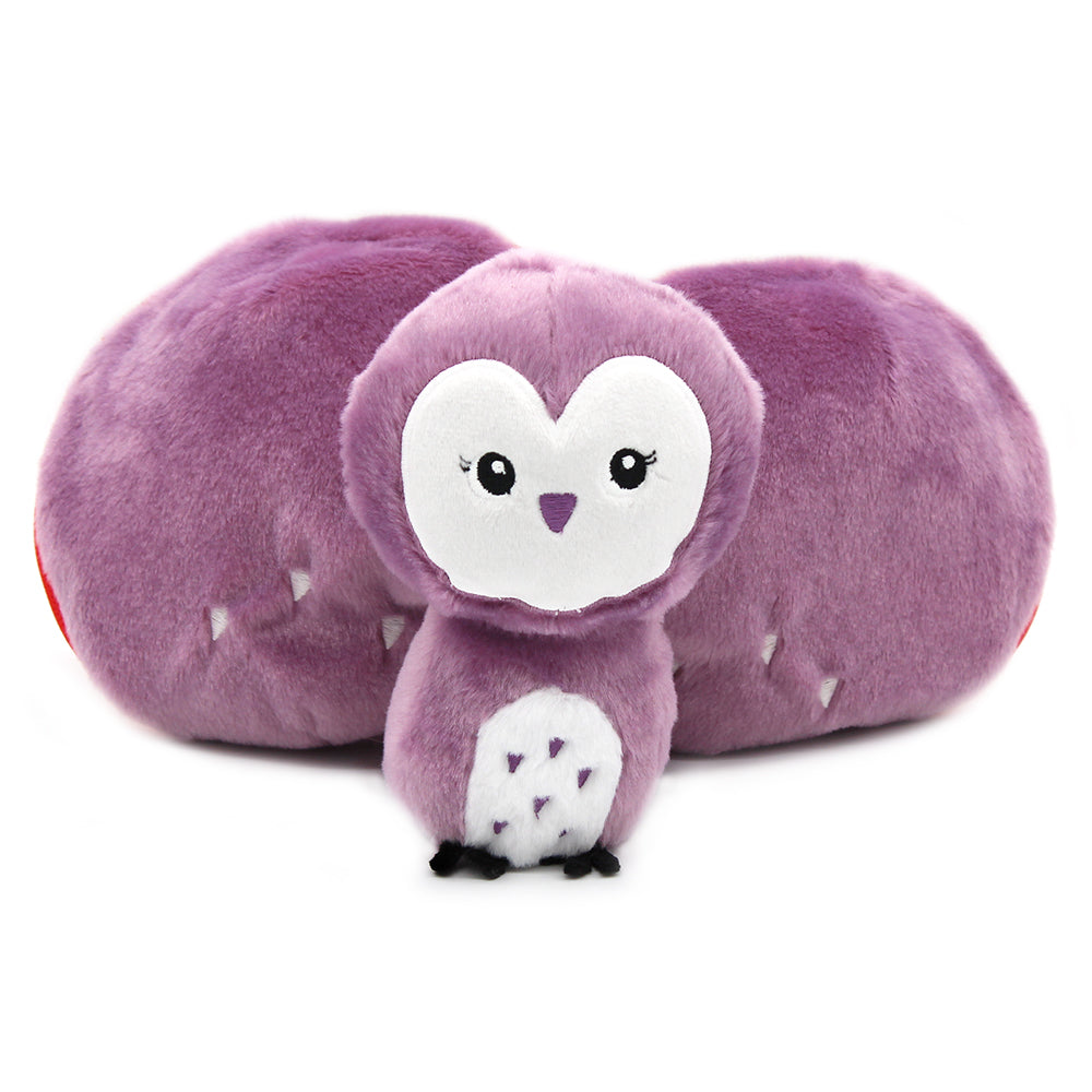 Peluche réversible Violet la chouette/fraise – Flipetz – vue 7