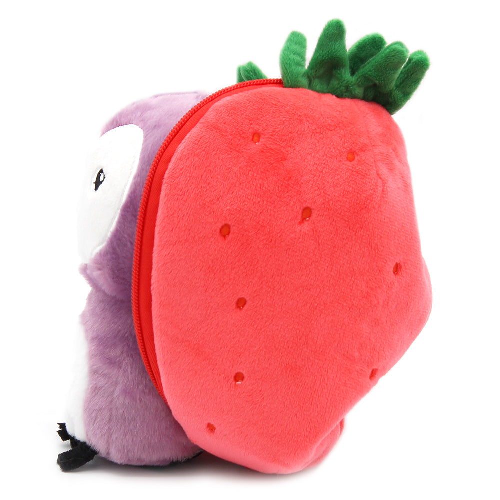 Peluche réversible Violet la chouette/fraise – Flipetz – vue 8