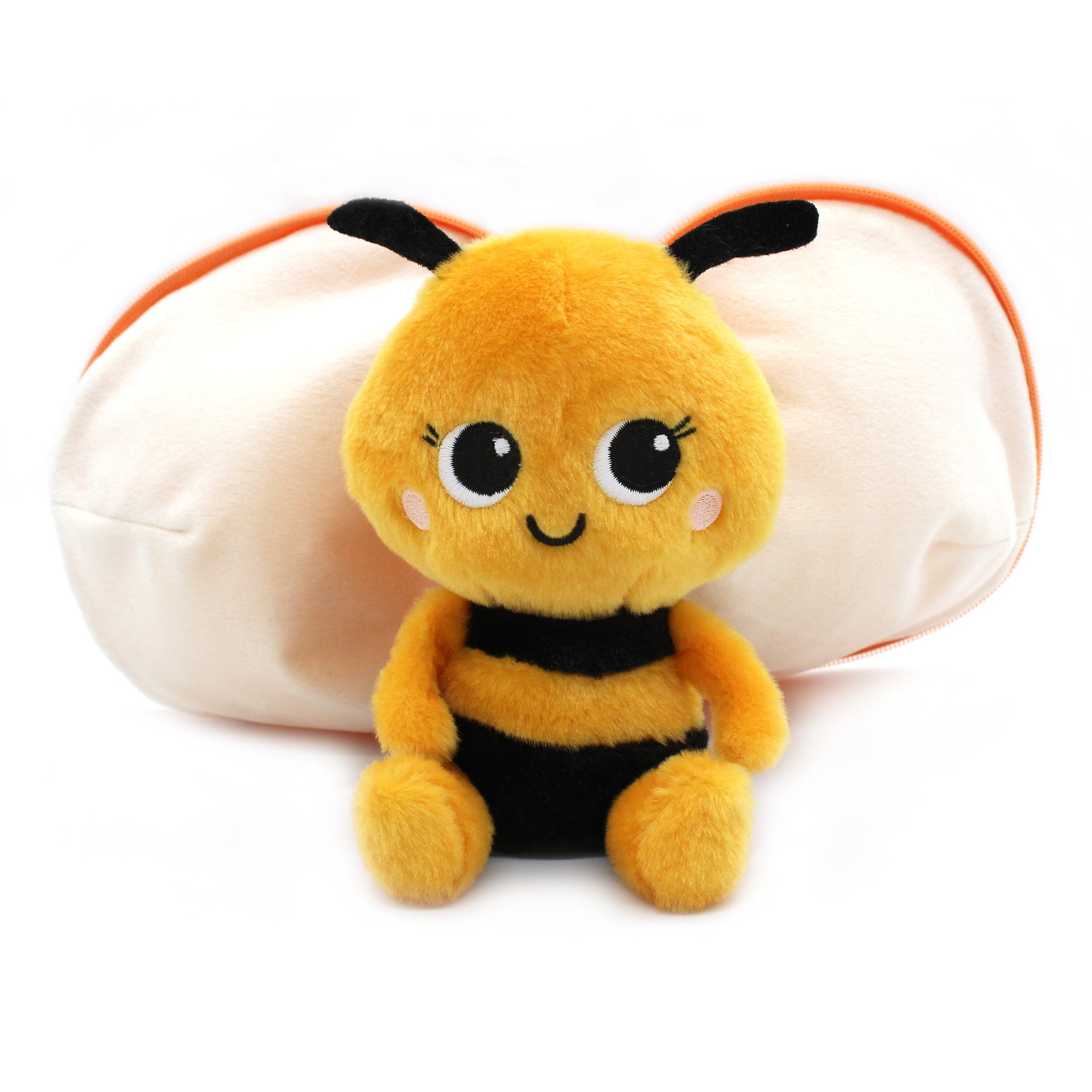 Peluche réversible Buzzet l'abeille/mandarine – Flipetz – vue 7