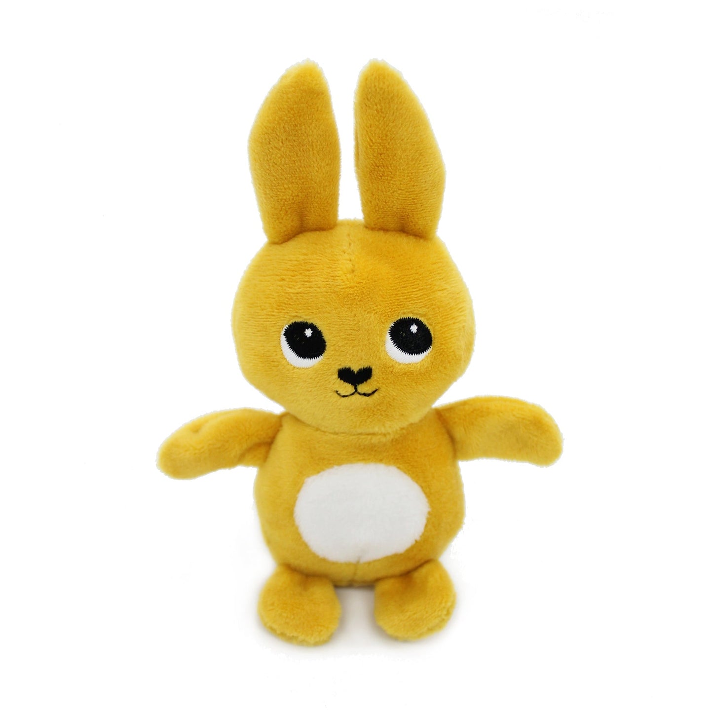Peluche lapin Toudou maman et son bébé jaune moutarde – Les Ptipotos – vue 7