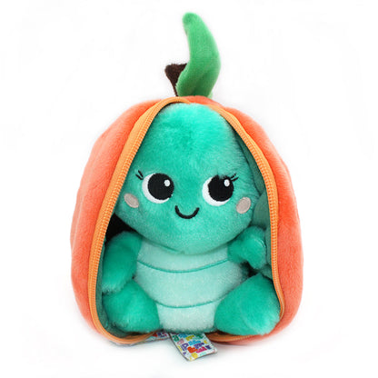 Peluche réversible Corvet la tortue/pêche – Flipetz – vue 6