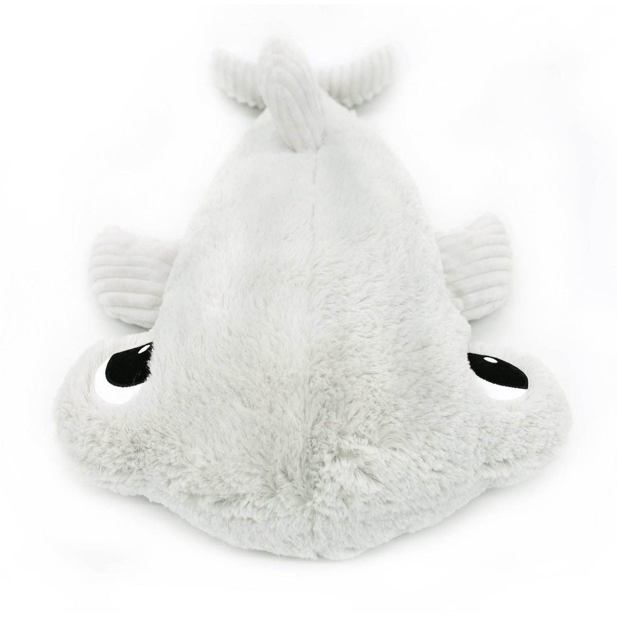 Peluche requin marteau Clou maman et son bébé gris clair – Les Ptipotos – vue 3