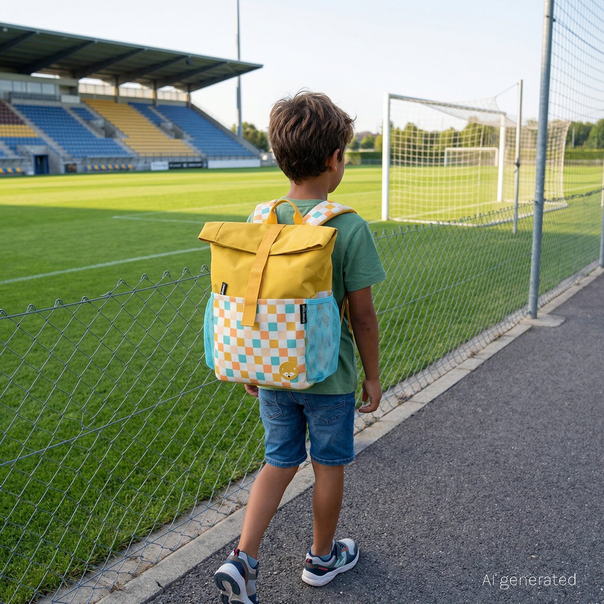 Sac à dos Rolltop mini-coursier Cyranos le renard – vue 2