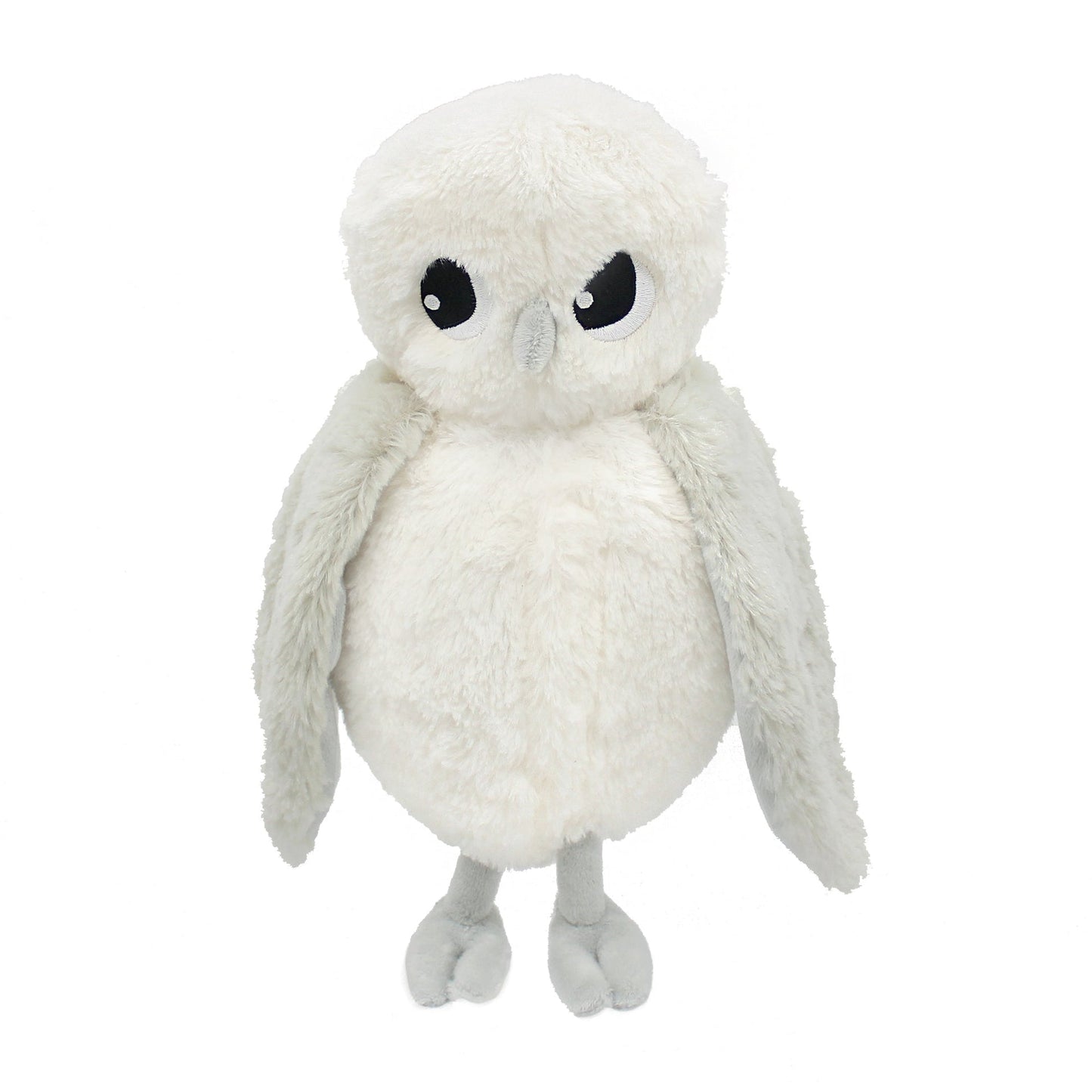 Peluche chouette polaire Coucou maman et son bébé gris clair – Les Ptipotos – vue 4