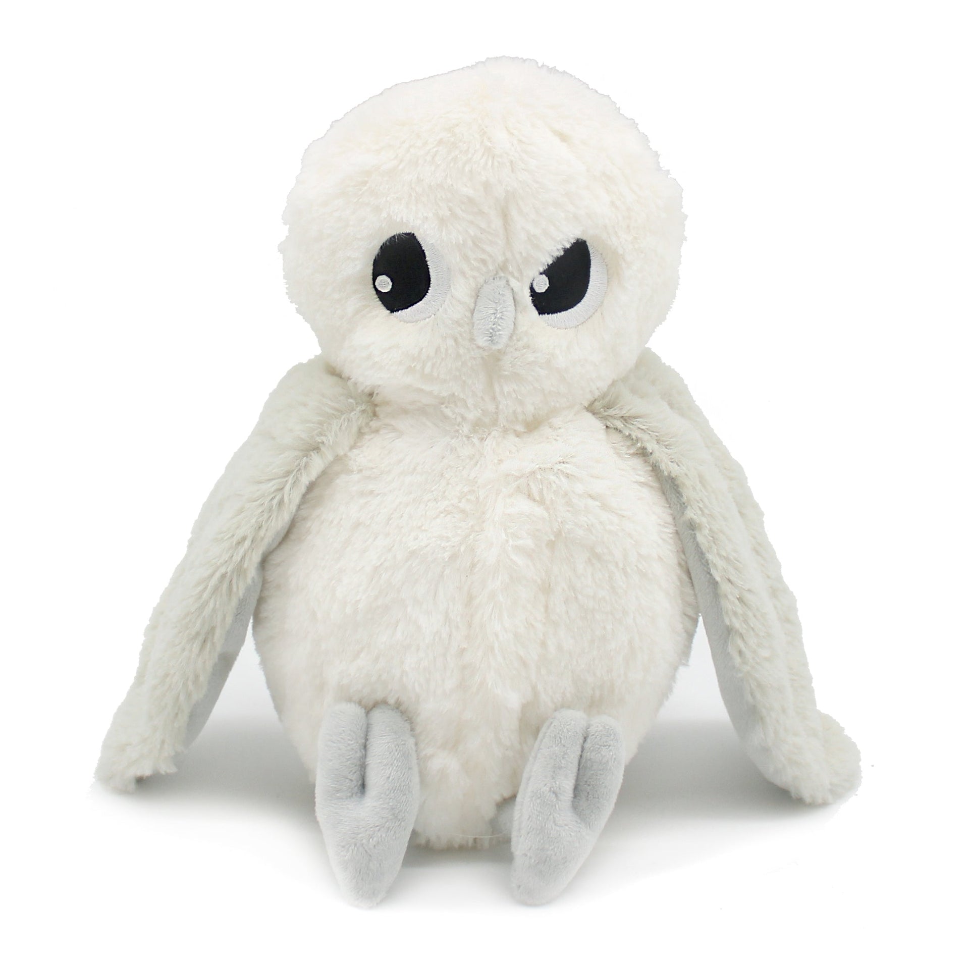 Peluche chouette polaire Coucou maman et son bébé gris clair – Les Ptipotos – vue 5