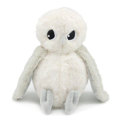 Peluche chouette polaire Coucou maman et son bébé gris clair – Les Ptipotos – vue 5