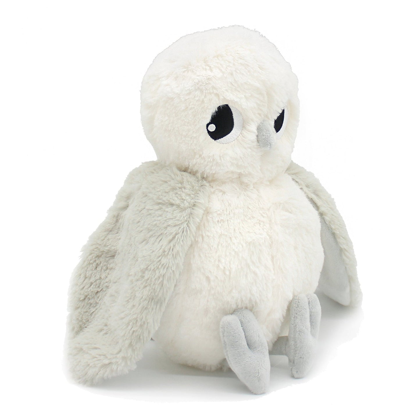 Peluche chouette polaire Coucou maman et son bébé gris clair – Les Ptipotos – vue 6
