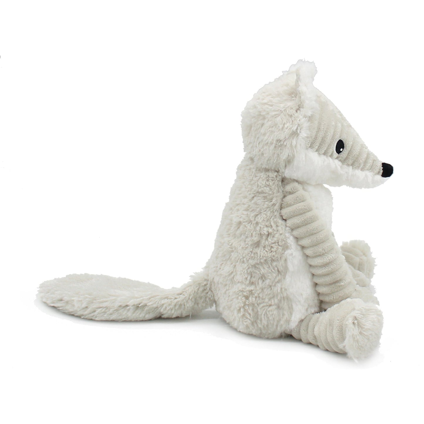 Peluche renard arctique Frimou maman et son bébé gris clair – Les Ptipotos – vue 6