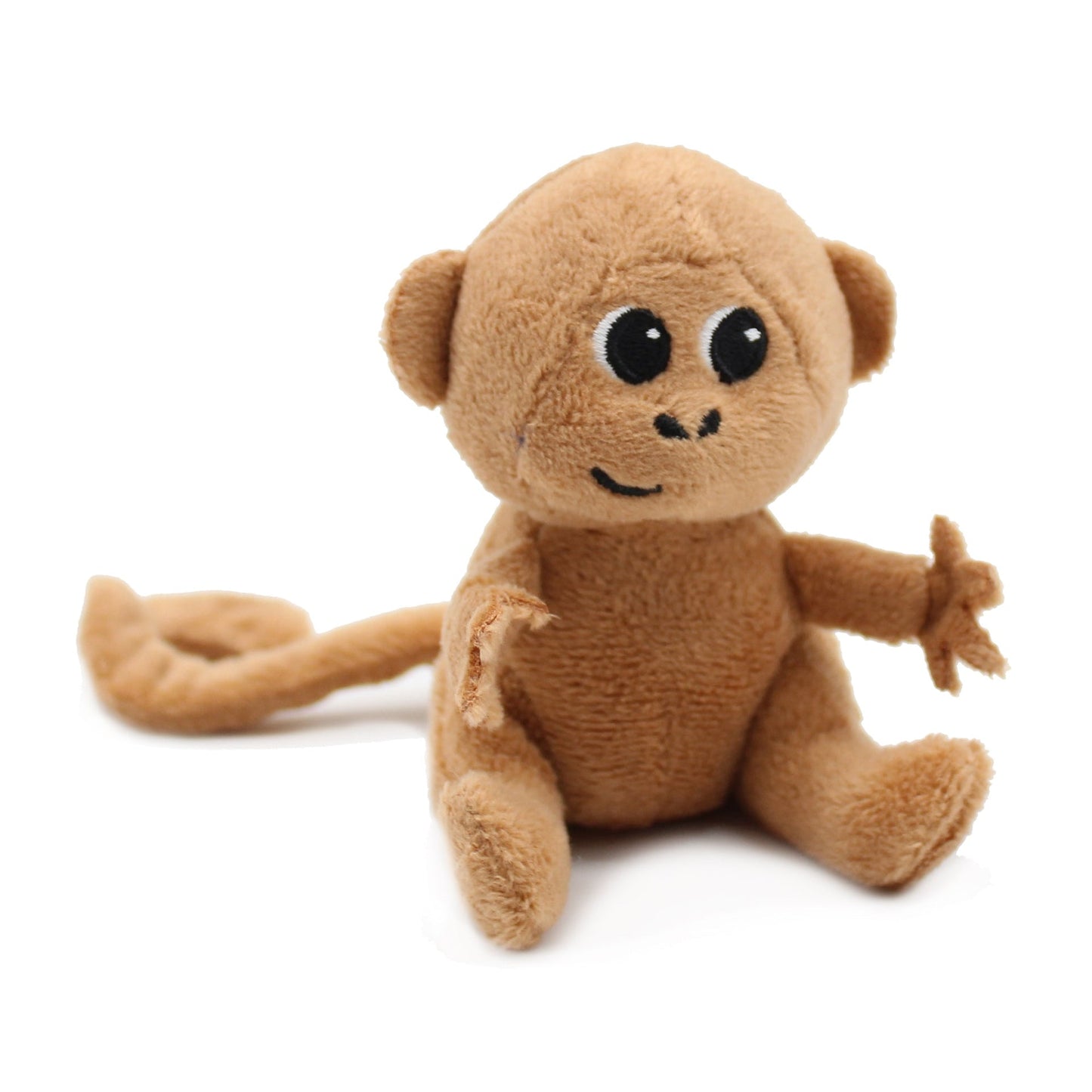 Peluche singe Zazou maman et son bébé marron chocolat – Les Ptipotos – vue 6