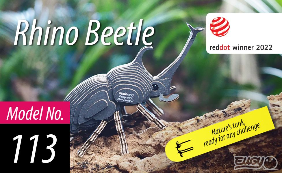 eugy 3d scarabee rhinoceros