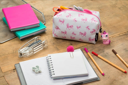 Licorne Roses Trousse scolaire