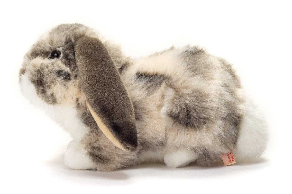 Peluche Lapin Bélier Gris et Blanc - Teddy Hermann
