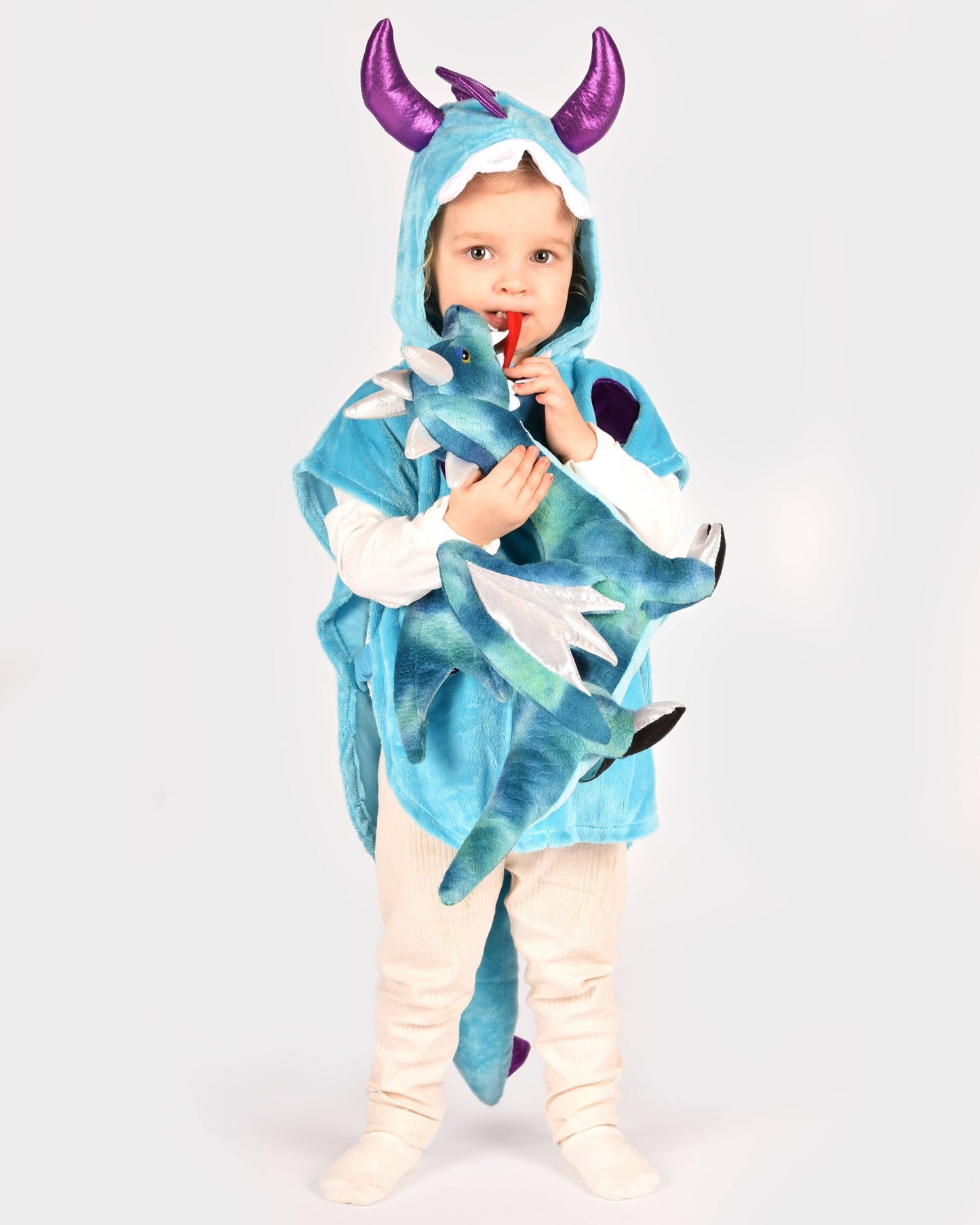 Cape Mini Monstre Bleu Taille 86-110 cm 1-4 ans