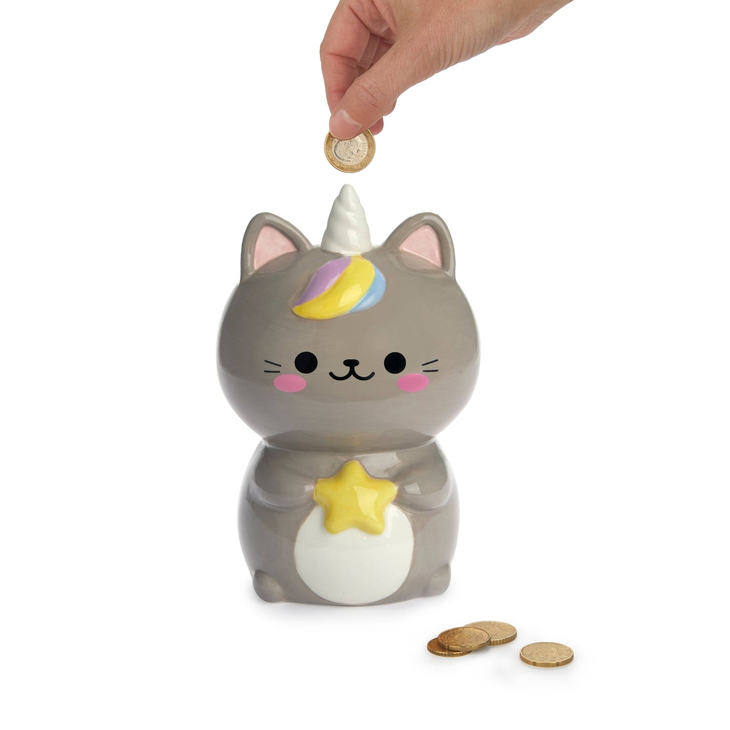 Tirelire Chat Licorne Starry Kawaii