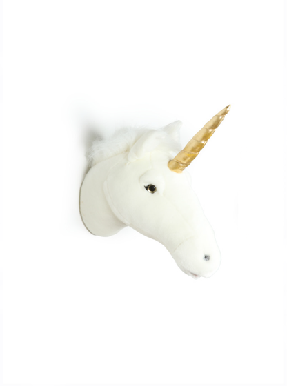 Claire the White Unicorn Plush Wall Decor