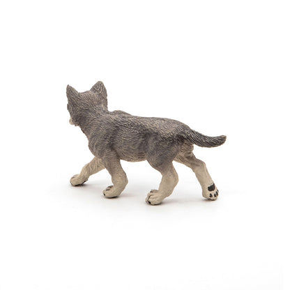 Figurine Louveteau gris