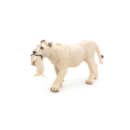 Figurine Lionne blanche avec lionceau