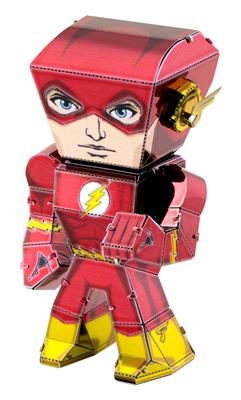 MetalEarth LEGENDS: JUSTICE LEAGUE/THE FLASH, maquette 3D en métal avec 1 feuille multicolore, sur carte 12x17cm, 14+