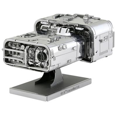 MetalEarth: STAR WARS (Solo)/MOLOCH'S LANDSPEEDER 6.73x4.57x4.06cm, maquette 3D en métal avec 2 feuilles, sur carte 12x17cm, 14+