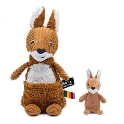 Peluche kangourou Allezou maman et son bébé cassonade – Les Ptipotos – vue 3