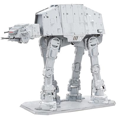 MetalEarth: ICONX - STAR WARS / IMPERIAL AT-AT 9,3x5x10,16cm, maquette 3D en métal avec 2,5 feuilles multicolorées, en boîte, 14+