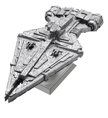 MetalEarth: ICONX - STAR WARS / IMPERIAL LIGHT CRUISER 17,2x7,12x6,35cm, maquette 3D en métal avec 2,5 feuilles multicolorées, en boîte 13,5x22x2cm, 14+