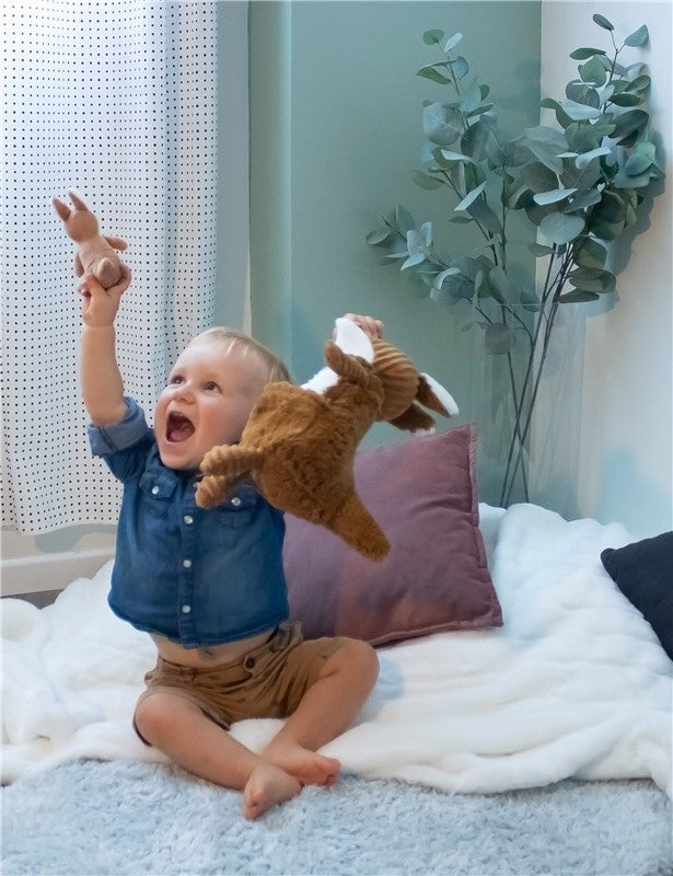 Peluche kangourou Allezou maman et son bébé cassonade – Les Ptipotos – vue 2