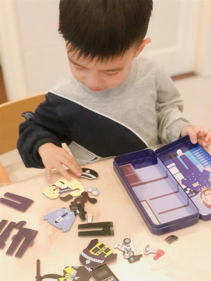 Magnetische Puzzlebox - Polizist
