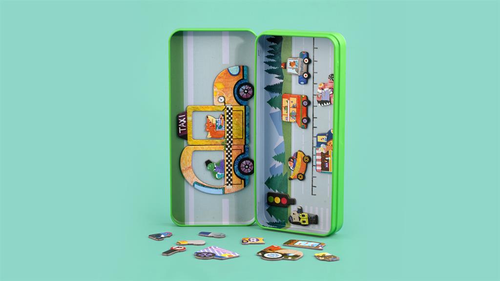 Boîte De Puzzle Magnétique - Véhicules