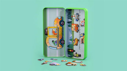 Boîte De Puzzle Magnétique - Véhicules