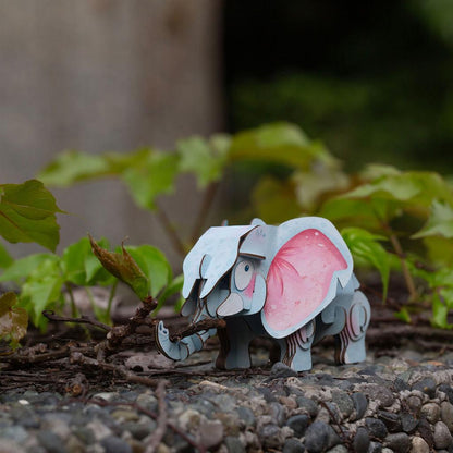 3D Construction Puzzle - African Elephant